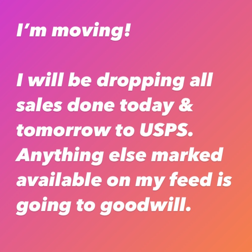 I’m moving!